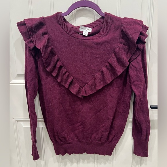 Maison Jules Purple Knit Sweater - Picture 1 of 7